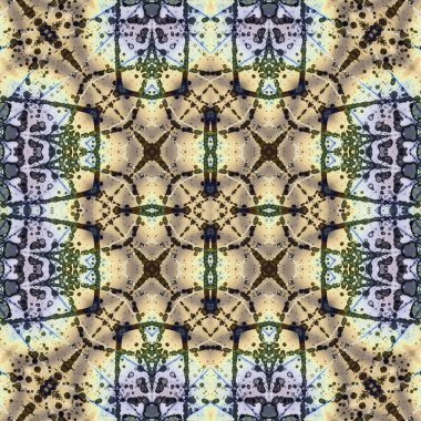 Kusursuz soyut desen. Kaleydoskop dokusu. Modern sanat modeli ve arkaplan