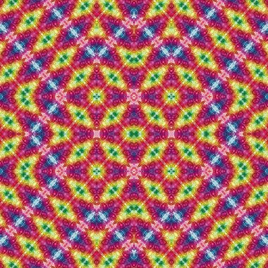 Kusursuz soyut desen. Kaleydoskop dokusu. Modern sanat modeli ve arkaplan