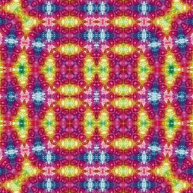 Kusursuz soyut desen. Kaleydoskop dokusu. Modern sanat modeli ve arkaplan