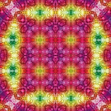 Kusursuz soyut desen. Kaleydoskop dokusu. Modern sanat modeli ve arkaplan