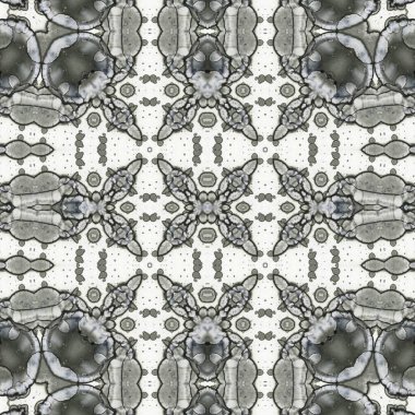 Kusursuz soyut desen. Kaleydoskop dokusu. Modern sanat modeli ve arkaplan