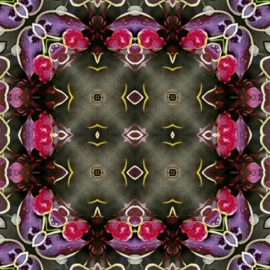 Kusursuz soyut desen. Kaleydoskop dokusu. Modern sanat modeli ve arkaplan