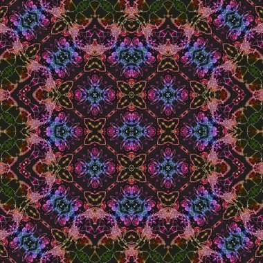 Kusursuz soyut desen. Kaleydoskop dokusu. Modern sanat modeli ve arkaplan