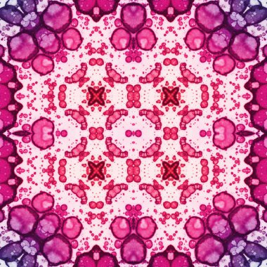 Kusursuz soyut desen. Kaleydoskop dokusu. Modern sanat modeli ve arkaplan