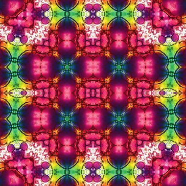 Kusursuz soyut desen. Kaleydoskop dokusu. Modern sanat modeli ve arkaplan