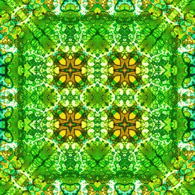 Kusursuz soyut desen. Kaleydoskop dokusu. Modern sanat modeli ve arkaplan