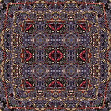 Kusursuz soyut desen. Kaleydoskop dokusu. Modern sanat modeli ve arkaplan