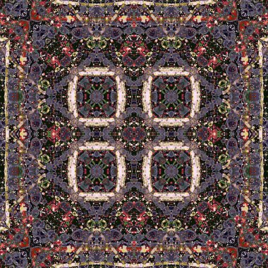 Kusursuz soyut desen. Kaleydoskop dokusu. Modern sanat modeli ve arkaplan