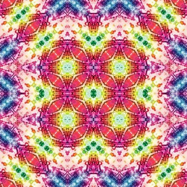 Kusursuz soyut desen. Kaleydoskop dokusu. Modern sanat modeli ve arkaplan