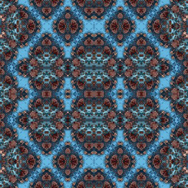 Kusursuz soyut desen. Kaleydoskop dokusu. Modern sanat modeli ve arkaplan