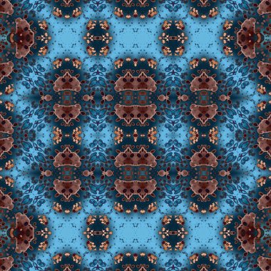 Kusursuz soyut desen. Kaleydoskop dokusu. Modern sanat modeli ve arkaplan