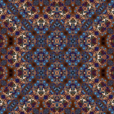 Kusursuz soyut desen. Kaleydoskop dokusu. Modern sanat modeli ve arkaplan