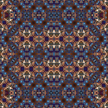 Kusursuz soyut desen. Kaleydoskop dokusu. Modern sanat modeli ve arkaplan