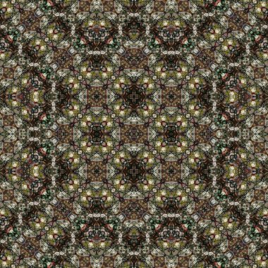 Kusursuz soyut desen. Kaleydoskop dokusu. Modern sanat modeli ve arkaplan