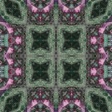 Kusursuz soyut desen. Kaleydoskop dokusu. Modern sanat modeli ve arkaplan