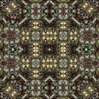 Kusursuz soyut desen. Kaleydoskop dokusu. Modern sanat modeli ve arkaplan