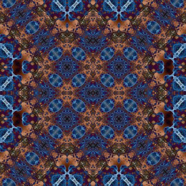 Kusursuz soyut desen. Kaleydoskop dokusu. Modern sanat modeli ve arkaplan