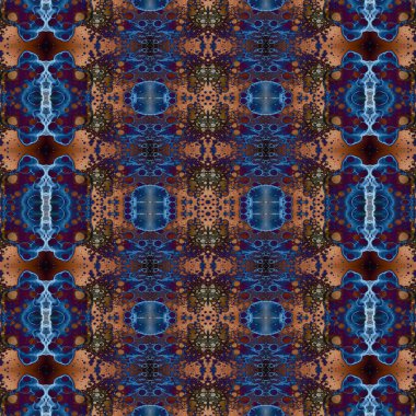 Kusursuz soyut desen. Kaleydoskop dokusu. Modern sanat modeli ve arkaplan