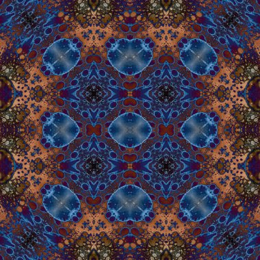 Kusursuz soyut desen. Kaleydoskop dokusu. Modern sanat modeli ve arkaplan