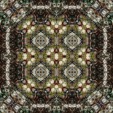 Kusursuz soyut desen. Kaleydoskop dokusu. Modern sanat modeli ve arkaplan