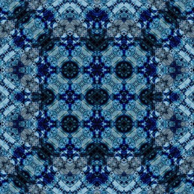 Kusursuz soyut desen. Kaleydoskop dokusu. Modern sanat modeli ve arkaplan