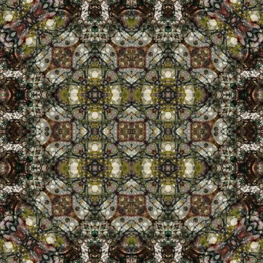 Kusursuz soyut desen. Kaleydoskop dokusu. Modern sanat modeli ve arkaplan