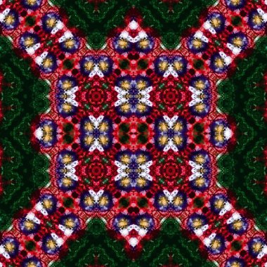 Kusursuz soyut desen. Kaleydoskop dokusu. Modern sanat modeli ve arkaplan