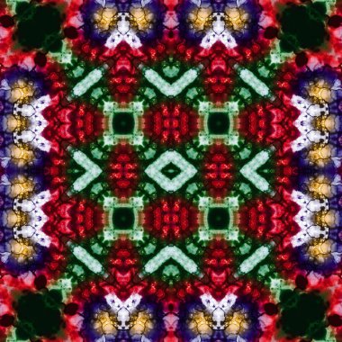 Kusursuz soyut desen. Kaleydoskop dokusu. Modern sanat modeli ve arkaplan