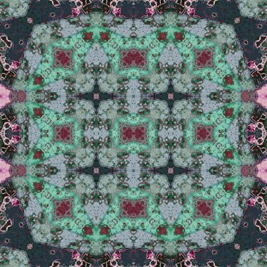 Kusursuz soyut desen. Kaleydoskop dokusu. Modern sanat modeli ve arkaplan