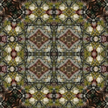 Kusursuz soyut desen. Kaleydoskop dokusu. Modern sanat modeli ve arkaplan