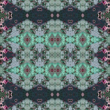 Kusursuz soyut desen. Kaleydoskop dokusu. Modern sanat modeli ve arkaplan