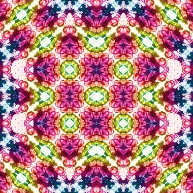 Kusursuz soyut desen. Kaleydoskop dokusu. Modern sanat modeli ve arkaplan