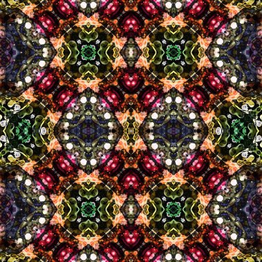 Kusursuz desen. Kusursuz doku ve arka plan. Soyut kaleydoskop