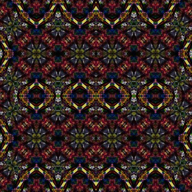 Kusursuz simetrik desen. Kusursuz bir doku. Soyut arkaplan