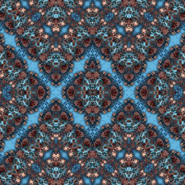 Kusursuz simetrik desen. Kusursuz bir doku. Soyut arkaplan