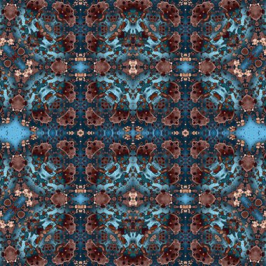 Kusursuz simetrik desen. Kusursuz bir doku. Soyut arkaplan