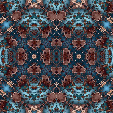 Kusursuz simetrik desen. Kusursuz bir doku. Soyut arkaplan