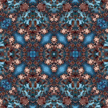 Kusursuz simetrik desen. Kusursuz bir doku. Soyut arkaplan