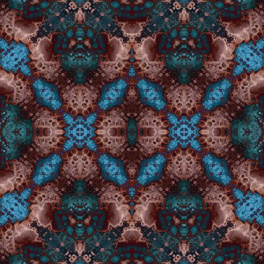 Kusursuz simetrik desen. Kusursuz bir doku. Soyut arkaplan