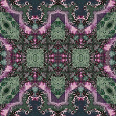 Kusursuz simetrik desen. Kusursuz bir doku. Soyut arkaplan