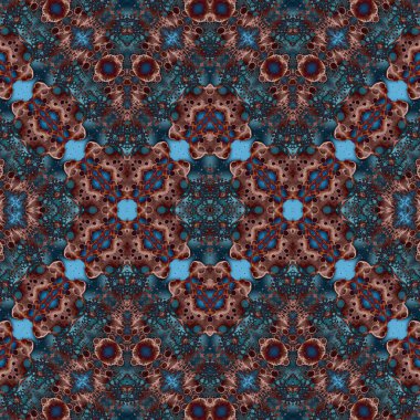 Kusursuz simetrik desen. Kusursuz bir doku. Soyut arkaplan