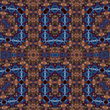 Kusursuz simetrik desen. Kusursuz bir doku. Soyut arkaplan