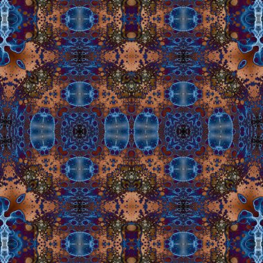 Kusursuz simetrik desen. Kusursuz bir doku. Soyut arkaplan