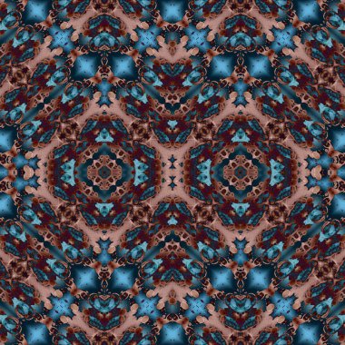 Kusursuz simetrik desen. Kusursuz bir doku. Soyut arkaplan