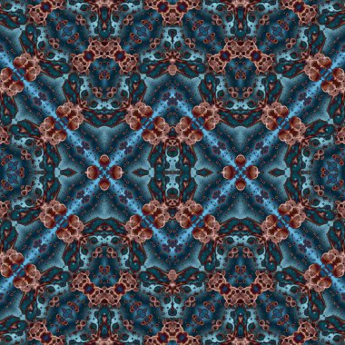 Kusursuz simetrik desen. Kusursuz bir doku. Soyut arkaplan