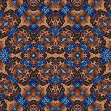 Kusursuz simetrik desen. Kusursuz bir doku. Soyut arkaplan