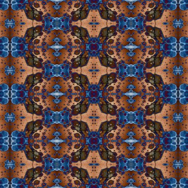 Kusursuz simetrik desen. Kusursuz bir doku. Soyut arkaplan