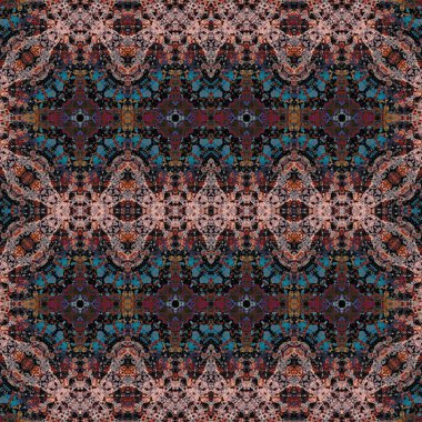 Kusursuz simetrik desen. Kusursuz bir doku. Soyut arkaplan