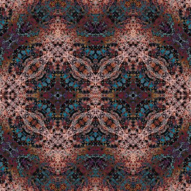 Kusursuz simetrik desen. Kusursuz bir doku. Soyut arkaplan