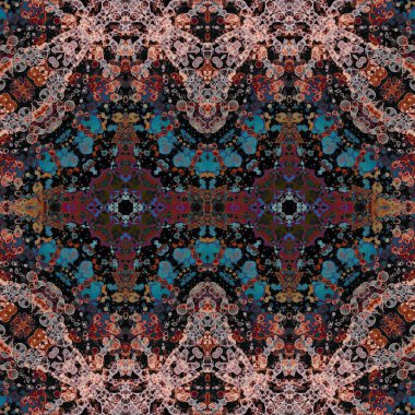 Kusursuz simetrik desen. Kusursuz bir doku. Soyut arkaplan